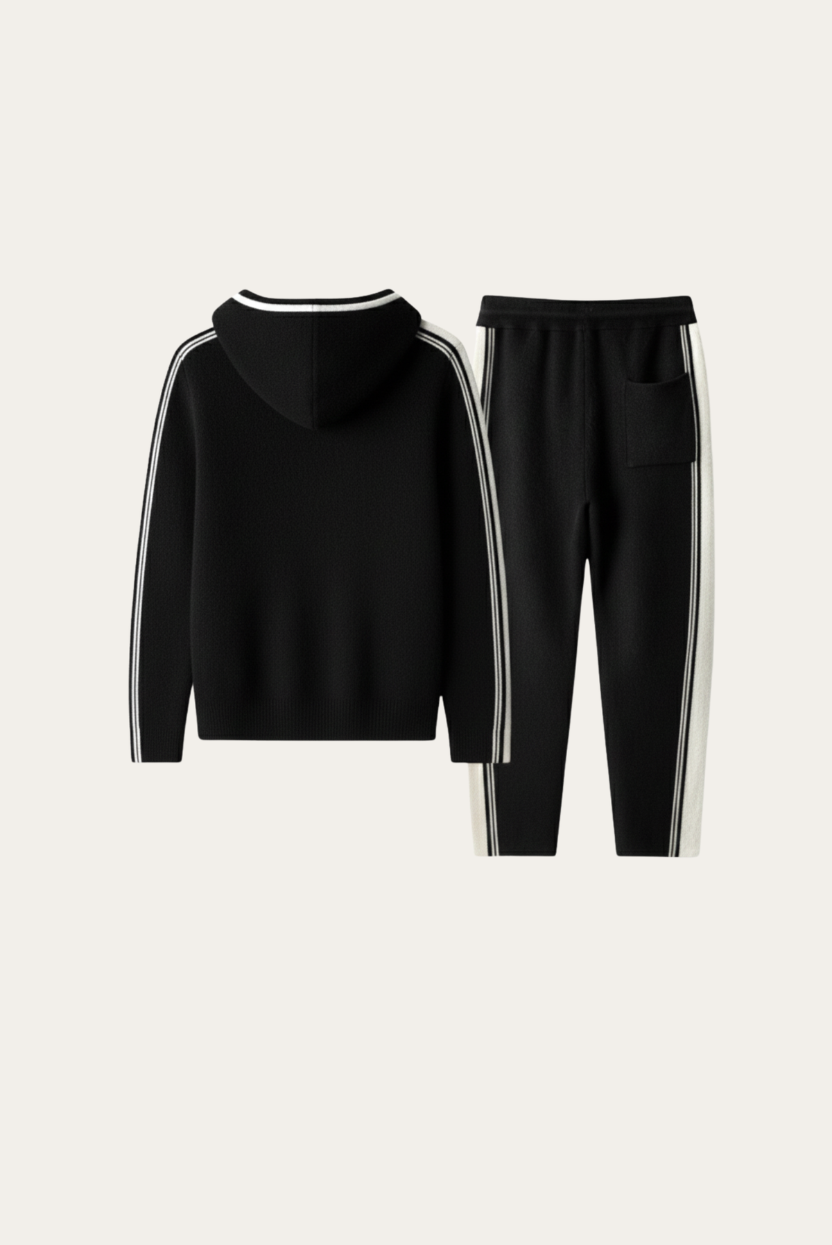 Siyah Merino Wool Eşofman Takımı 7