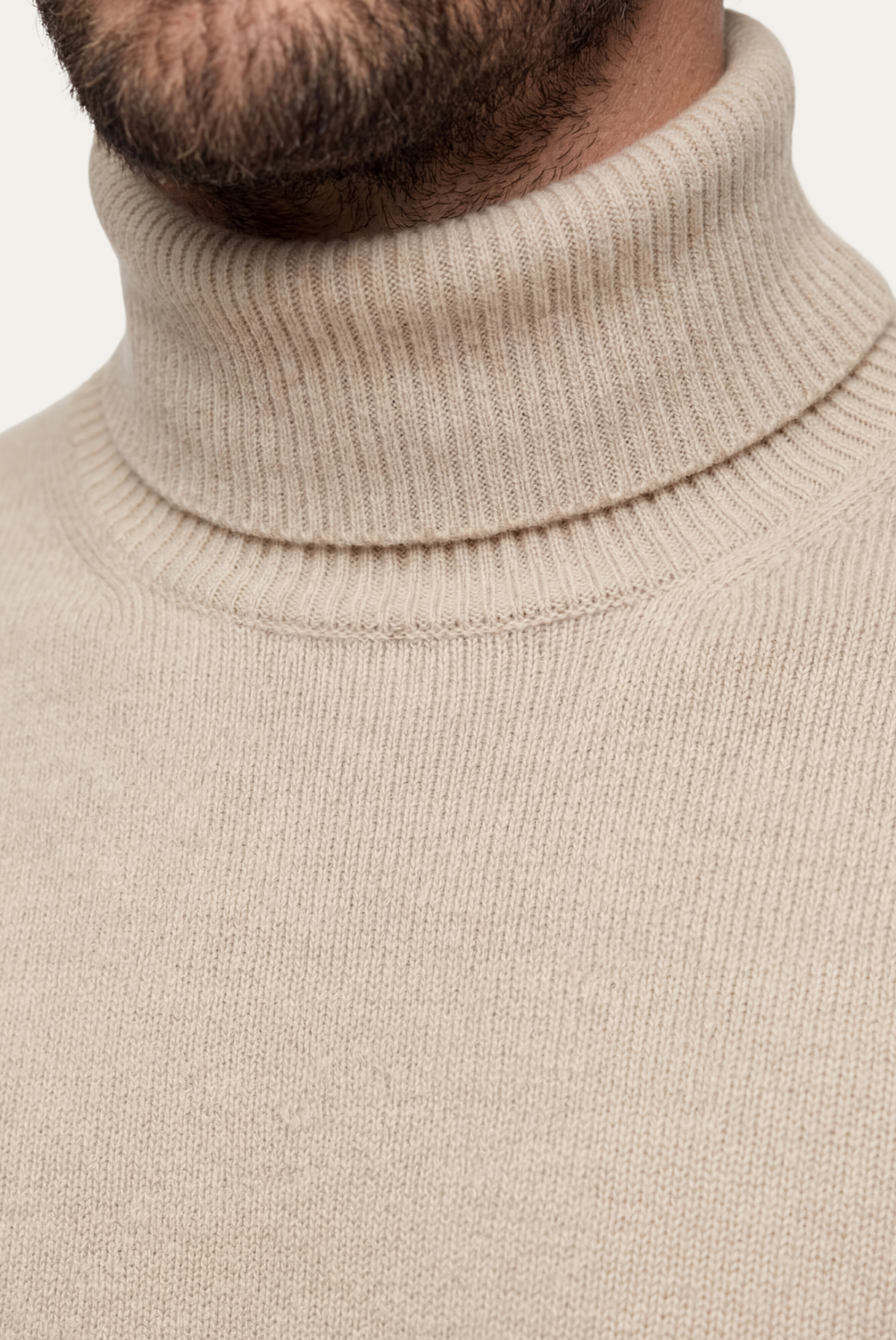 Bej Cashmere Balıkçı Yaka 3