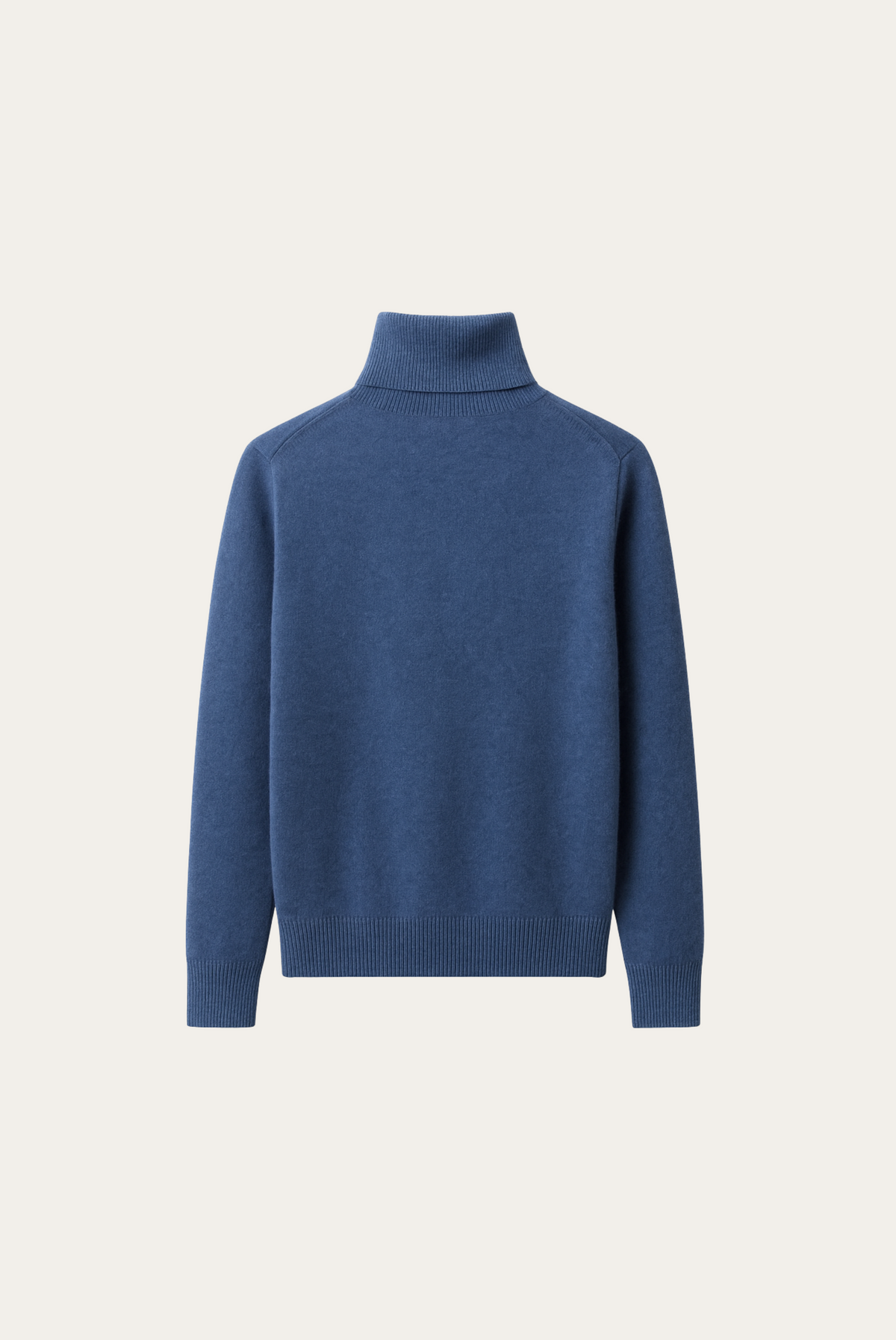 Mavi Cashmere Balıkçı Yaka 7