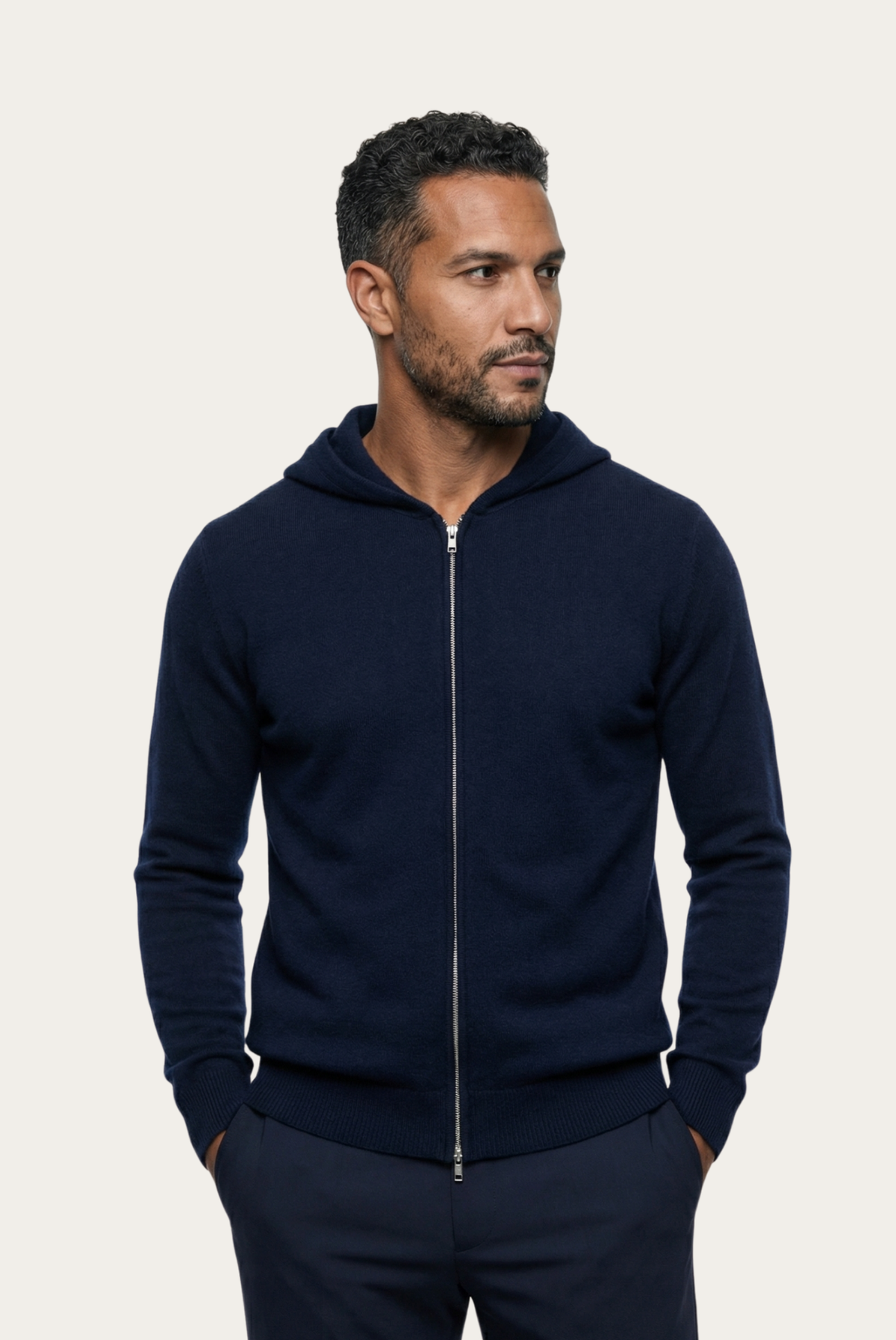 Lacivert Mavi Premium Cashmere Yelek 1