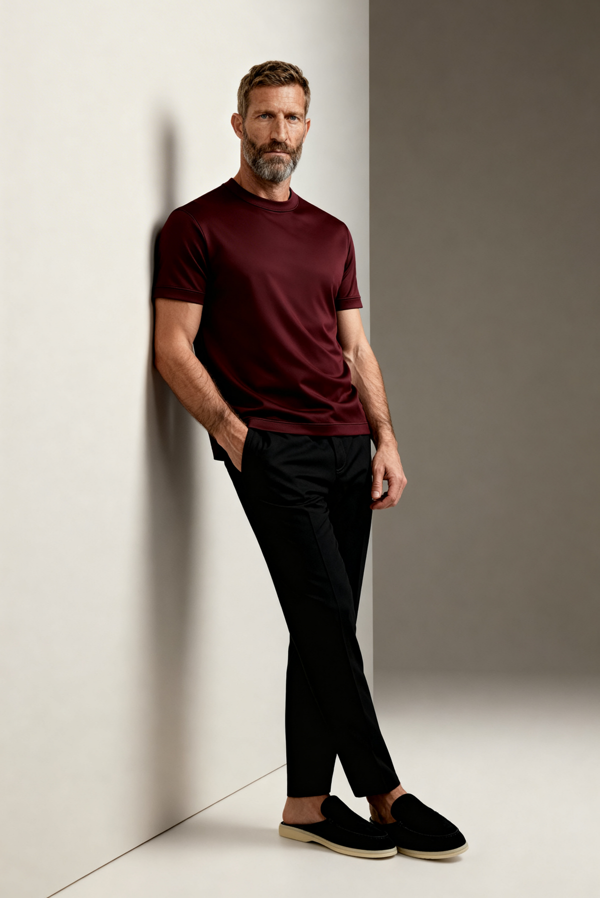 Bordo Imperial Tişört 5
