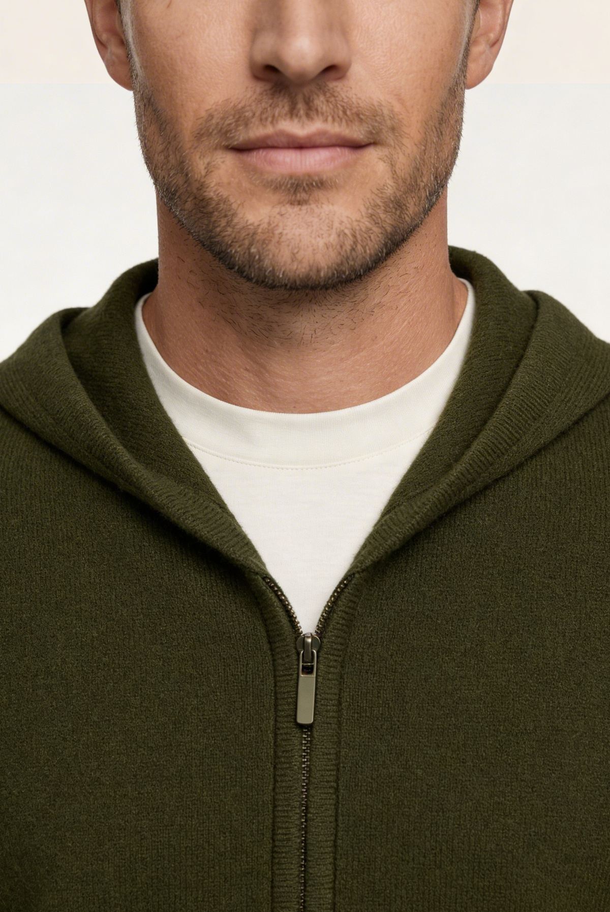 Zeytin Yeşili Premium Cashmere Yelek 3
