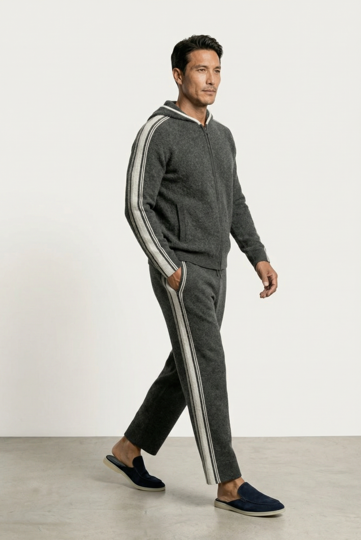 Koyu Gri Merino Wool Eşofman Takımı 5