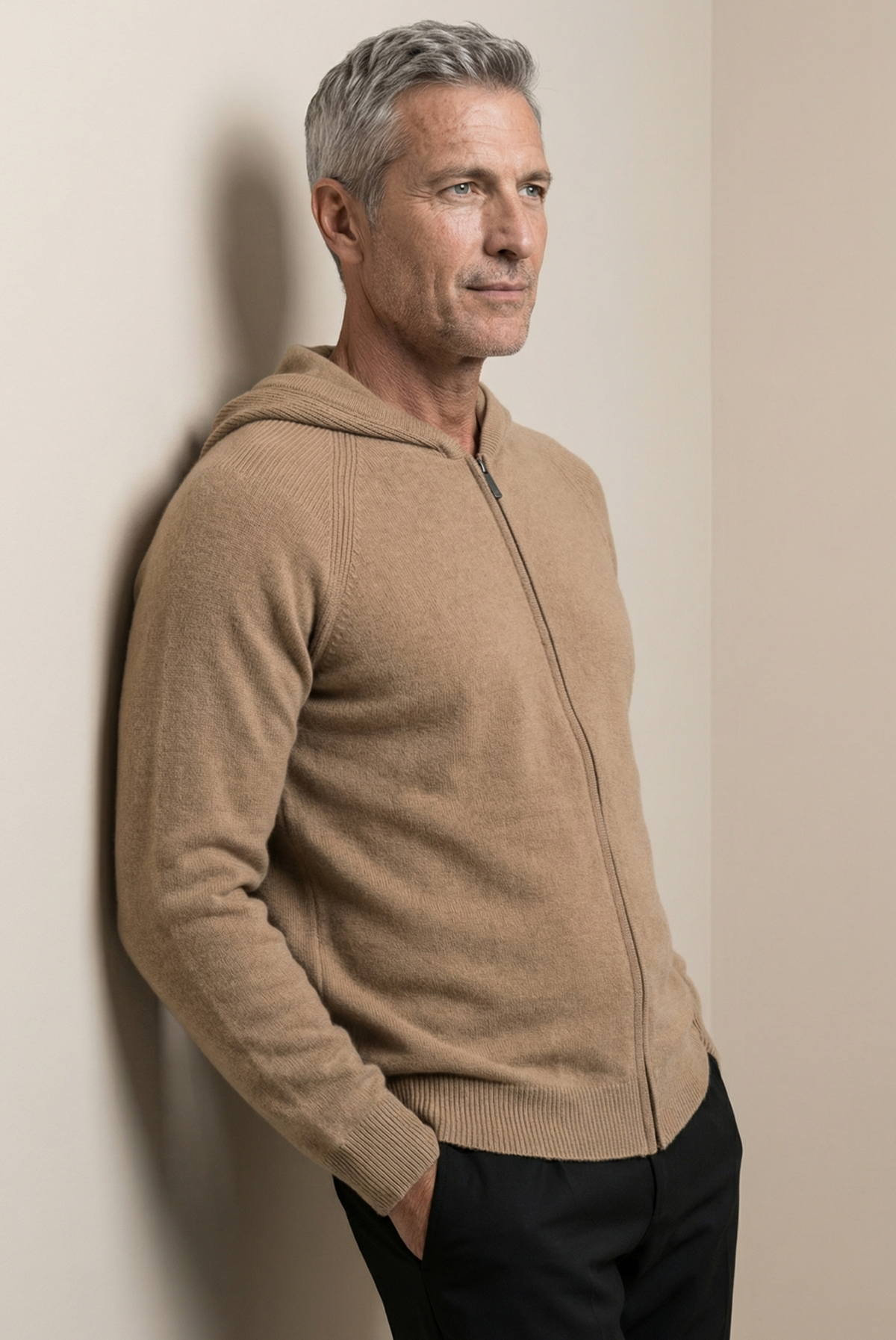 Deve Tüyü Wool Zip Ceket 4